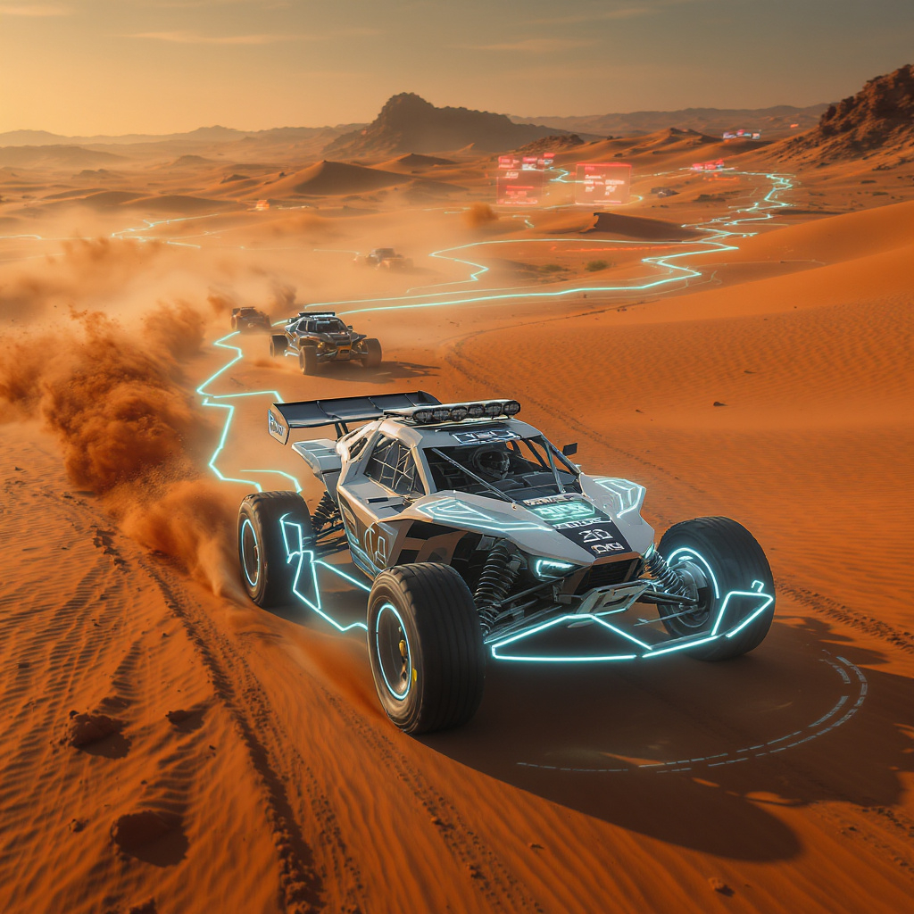 Balap Offroad AI: Mobil Pintar Menaklukkan Gurun